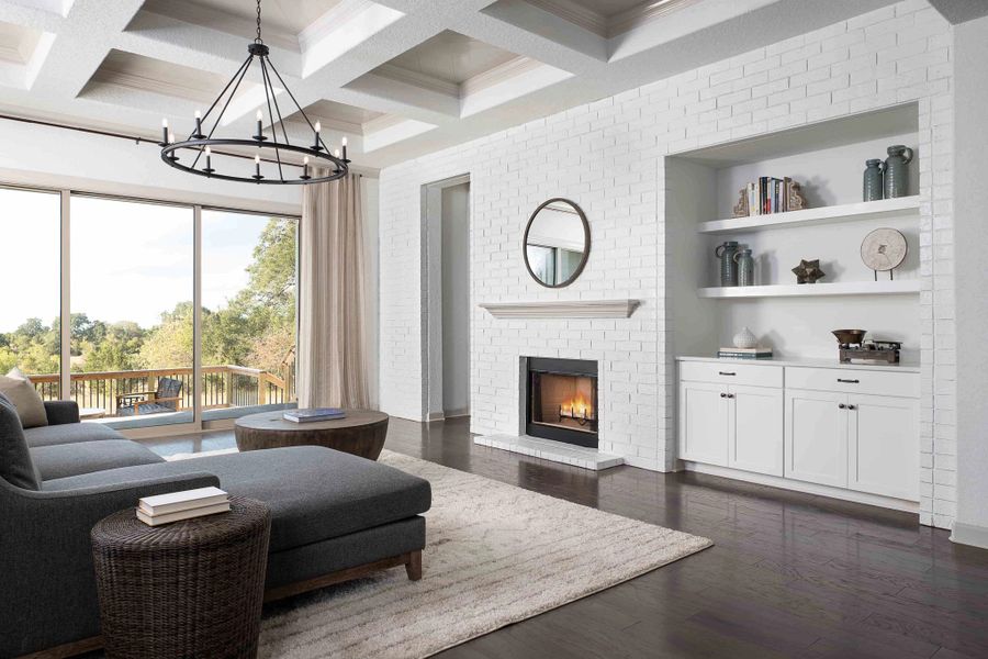 Representative furnished interior of a home built from the Blanco by Ashton Woods in The Heritage at Saddlebrook Ranch 70's, Schertz (Image 11).