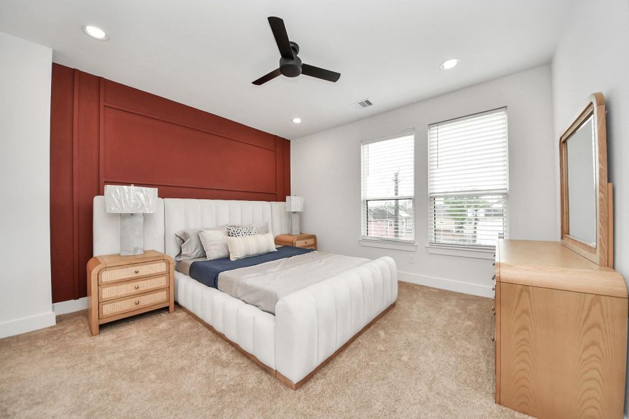 Furnished interior view inside a new home in , Houston (Image 30).