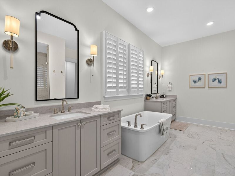 Representative furnished interior of a home built from the Montecito Ranch by Classica Homes in Riverchase Estates, Lancaster (Image 30).