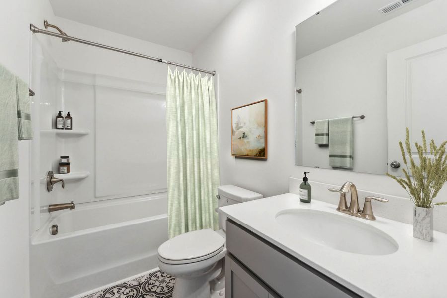 Furnished interior view inside a new home in Buies Creek Townhomes, Lillington (Image 21).