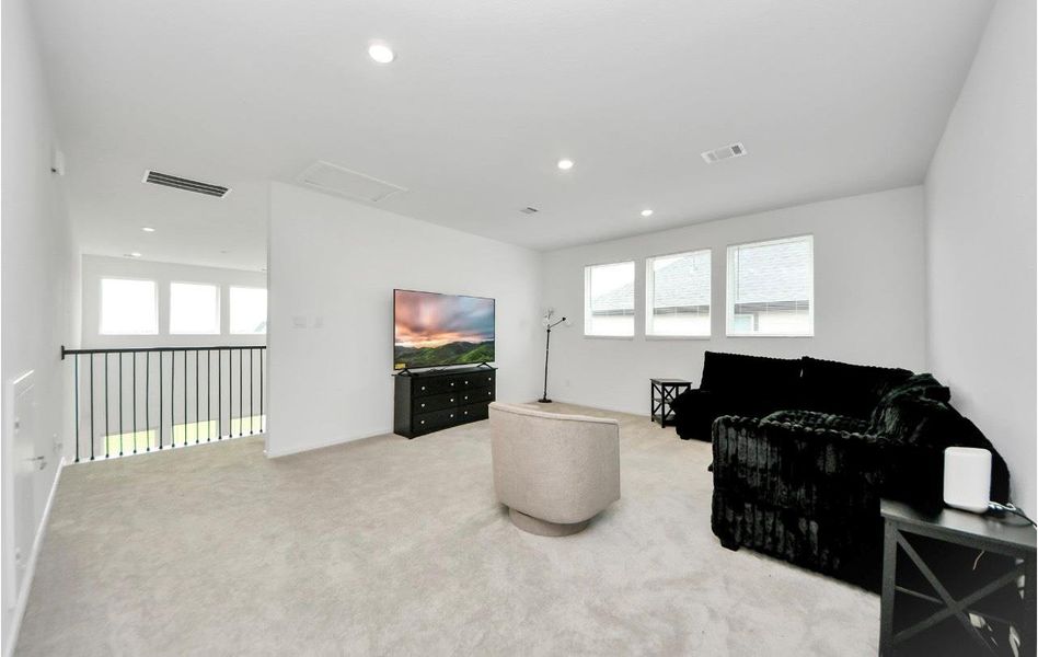 Furnished interior view inside a new home in Cross Creek West: Richmond Collection, Fulshear (Image 32).