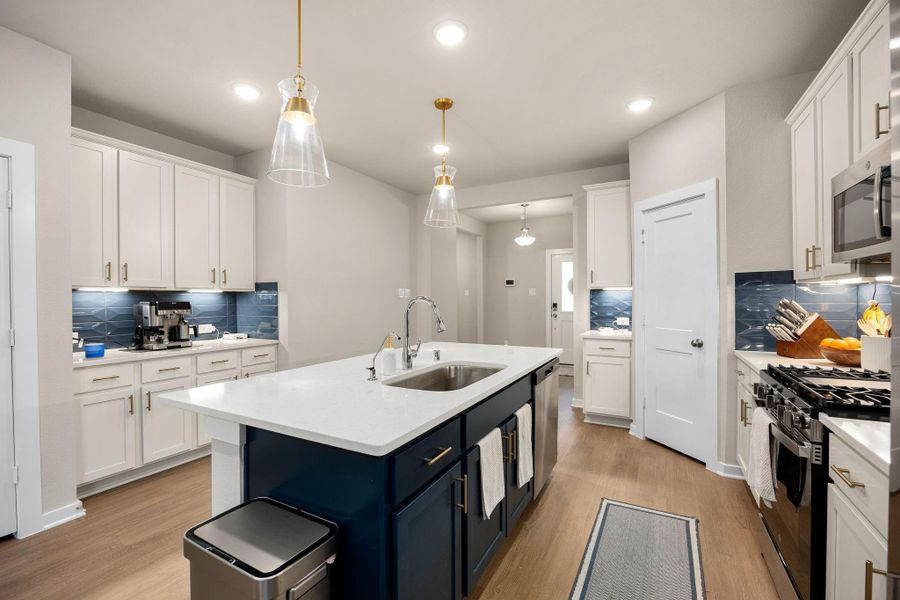 Furnished interior view inside a new home in Marvida, Cypress (Image 10).