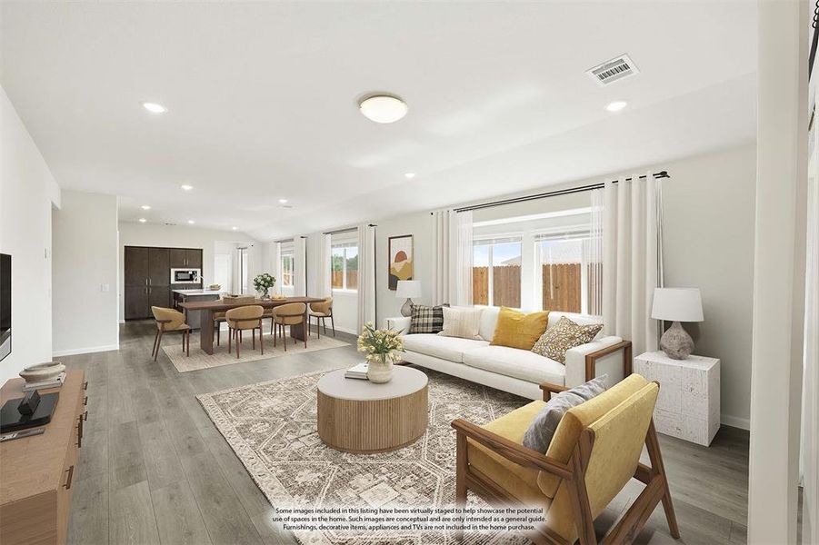 Furnished interior view inside a new home in Georgetown at Kings Fort 50s, Kaufman (Image 7). Furnished interior view inside a new home in Georgetown at Kings Fort 50s, Kaufman (Image 7).