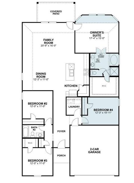 2D floor plan layout of this home in Summerview, Fulshear, TX (Image 5).