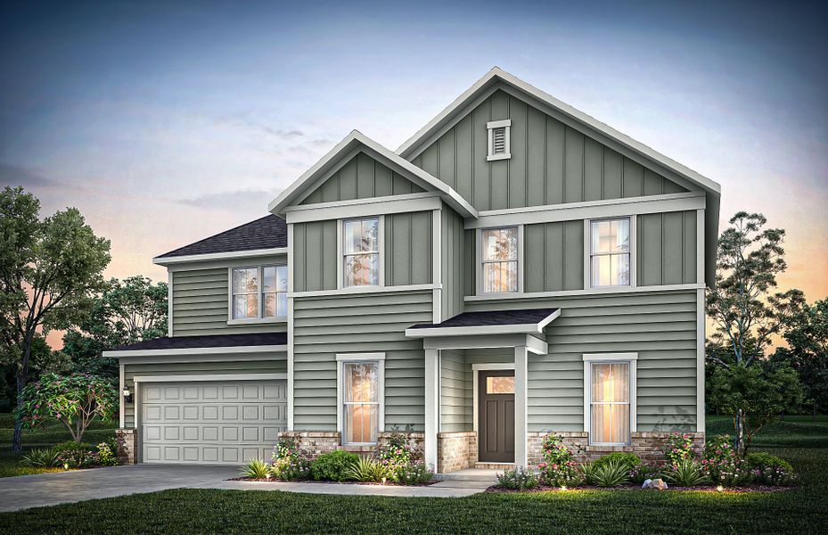 Representative exterior photo of a completed home built from the Liston by Pulte Homes in Hamilton Place, Cartersville, GA (Image 22).