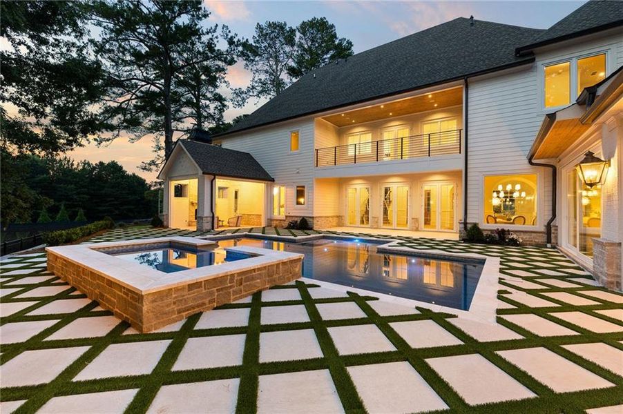 Exterior details and patio area of a home in , Canton (Image 39).