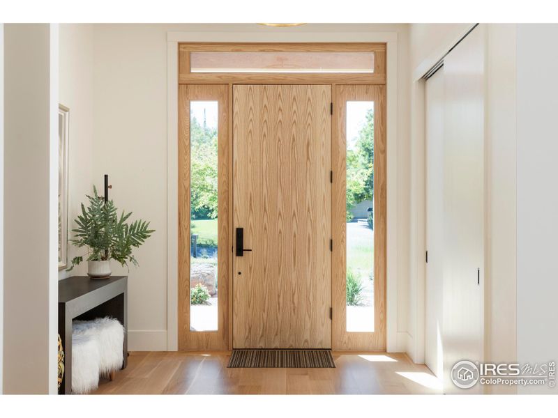 Enter through the covered entry into a welcoming foyer. Enter through the covered entry into a welcoming foyer.