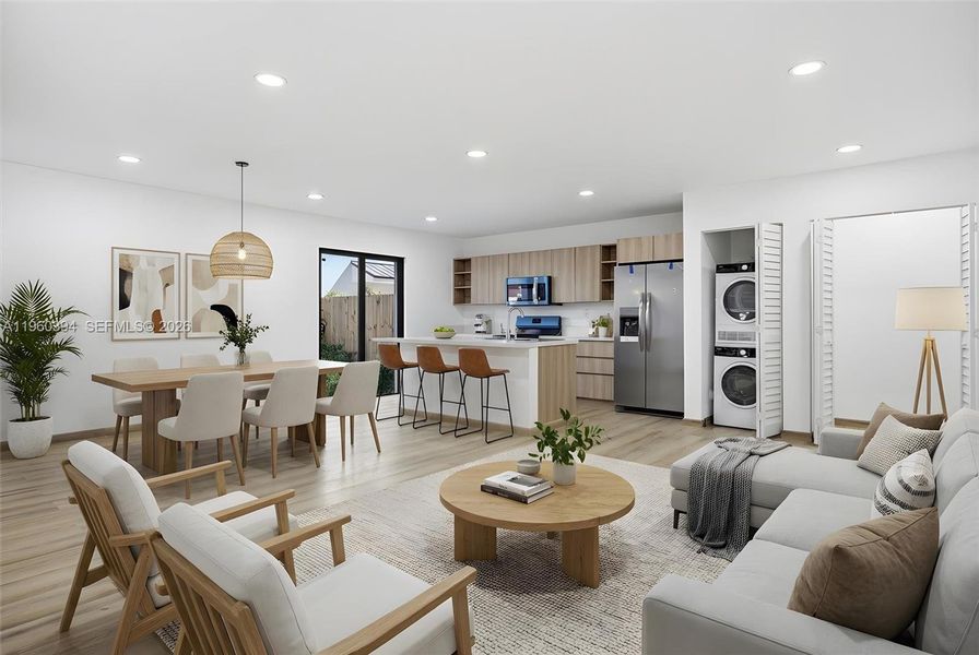 Furnished interior view inside a new home in , Florida City (Image 16).