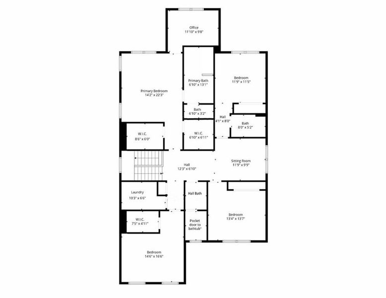 2D floor plan layout of this home in , Atlanta, GA (Image 7).
