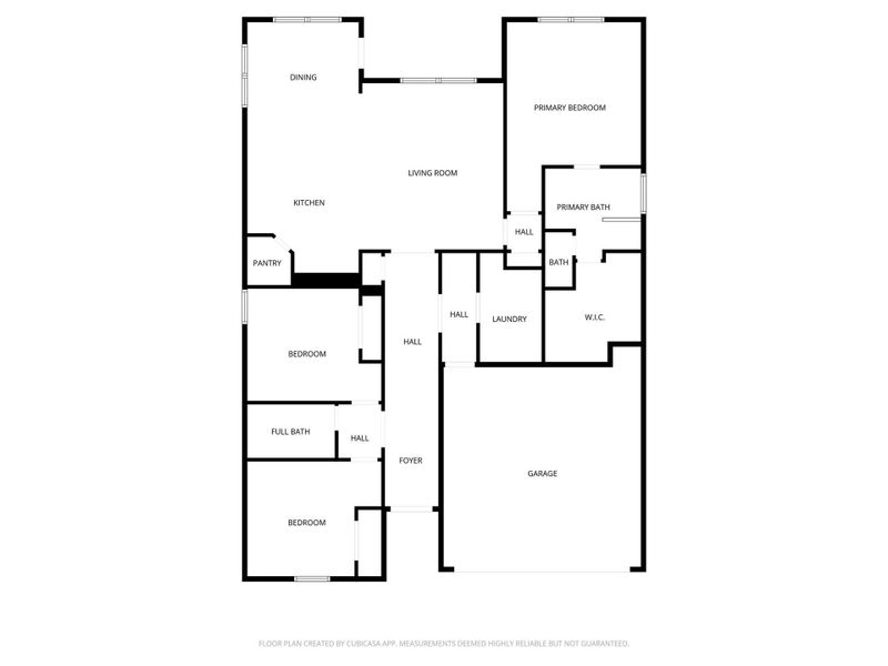 3 bedrooms, 2 bathrooms, and over 1,600 square feet of living space