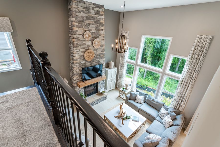 Representative furnished interior of a home built from the Grandin by Fischer Homes in Twin Lakes, Hoschton (Image 50).