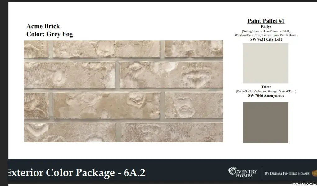 Sample of building materials used in homes in Hickory Ridge, Elmendorf (Image 3).