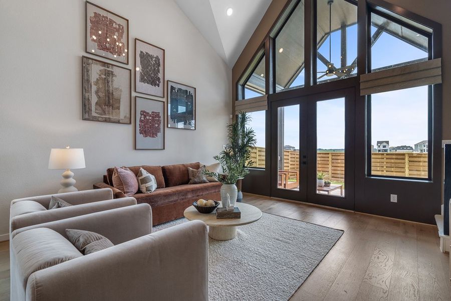 Furnished interior view inside a new home in Austin Point, Richmond (Image 12).