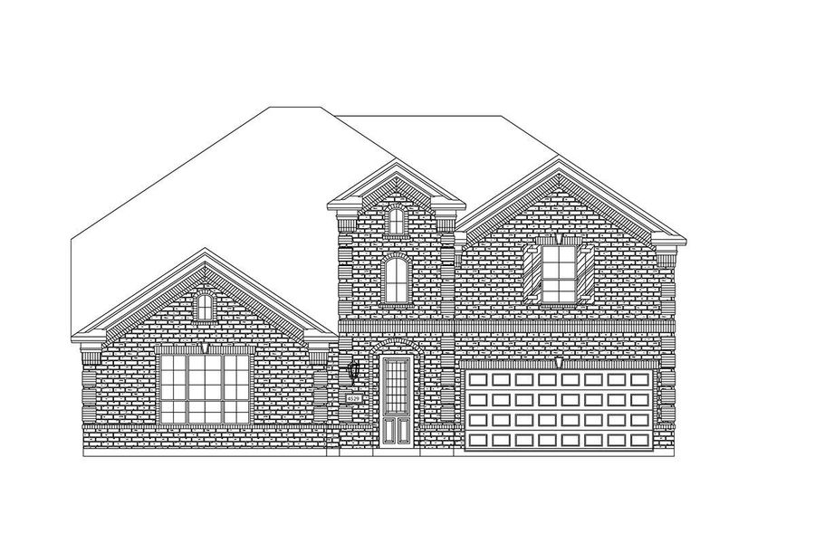 Representative exterior photo of a completed home built from the Grand Silverwood by Grand Homes in Grand Oaks, Celina, TX (Image 23).