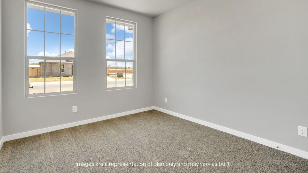 Representative unfurnished interior of a home built from the Jaxson by D.R. Horton in Mustang Ridge, Andrews (Image 9).