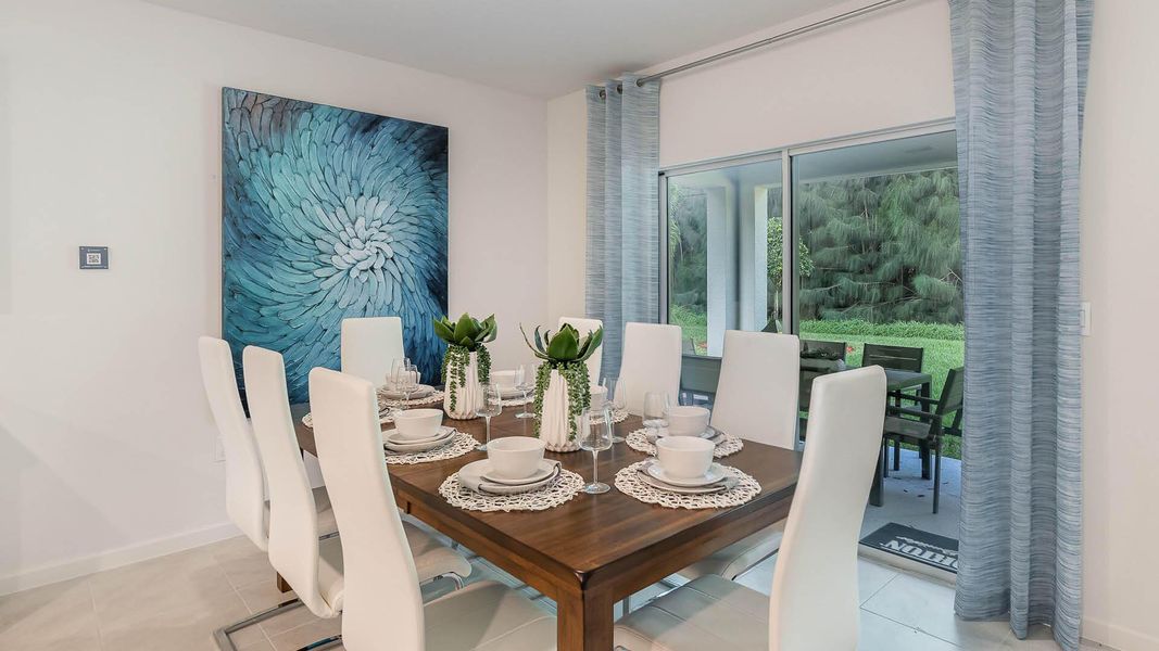 Furnished interior view inside a new home in , Okeechobee (Image 13).