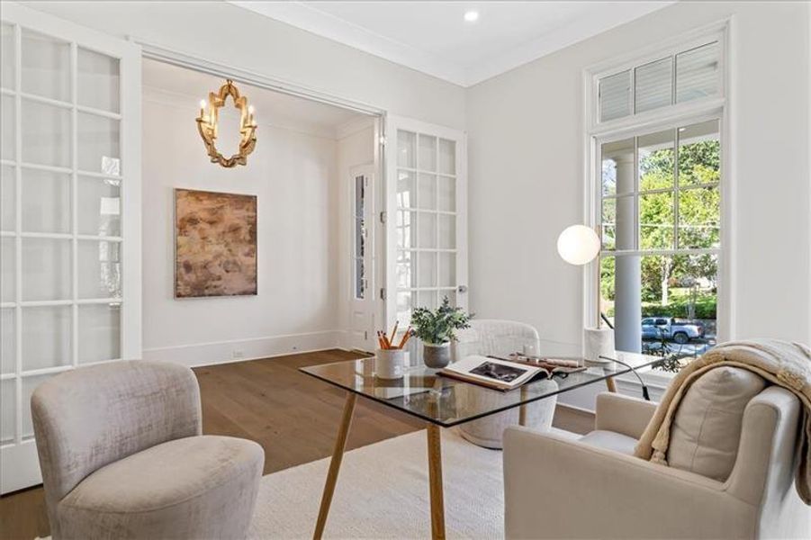 Furnished interior view inside a new home in , Atlanta (Image 11).