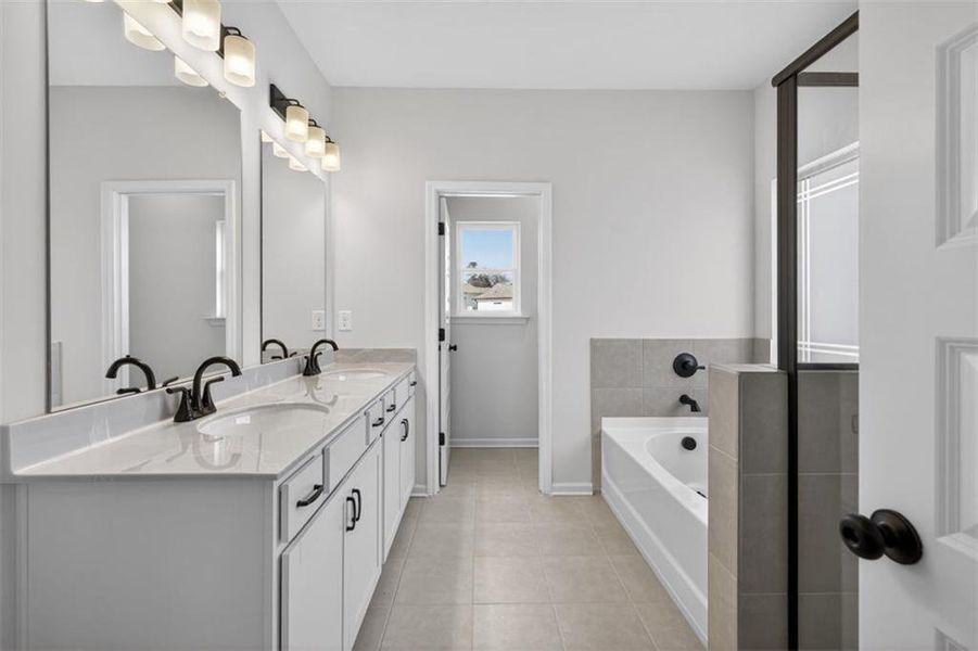 Furnished interior view inside a new home in Sanders Park, Austell (Image 14).