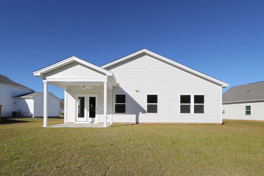 Exterior details and patio area of a home in Garden Grove, Conway (Image 20).