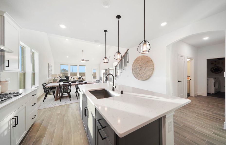 Oversized Kitchen Island with Seating