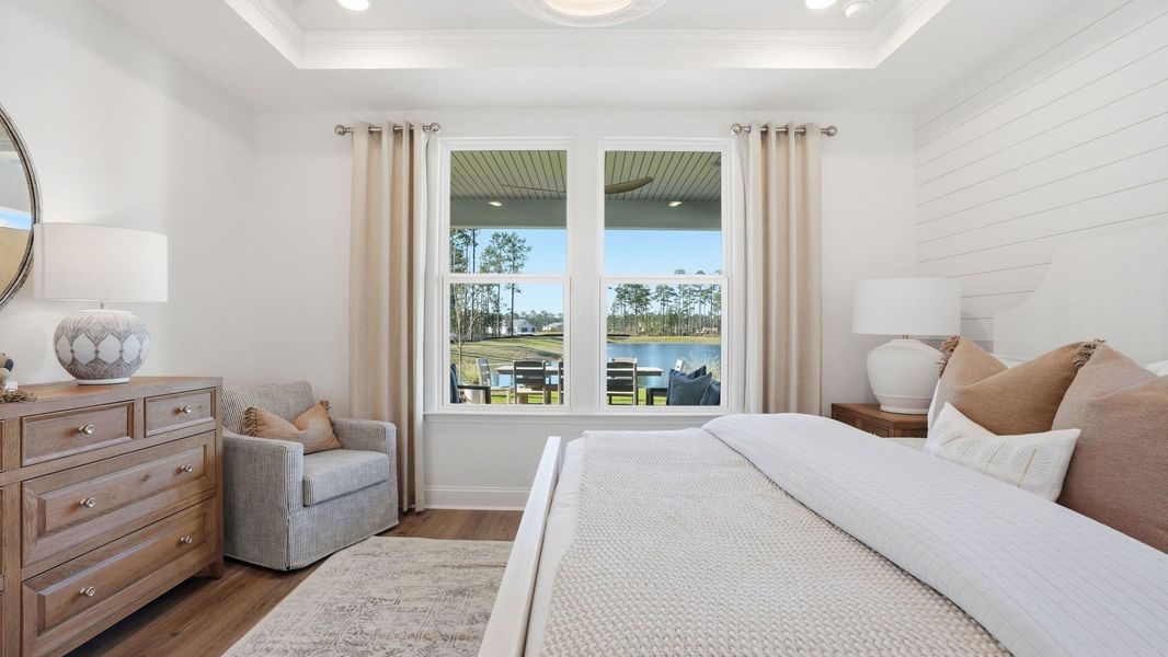 Representative furnished interior of a home built from the Compass by Del Webb in Del Webb Point Hope, Charleston (Image 17).