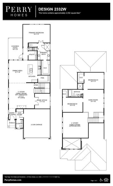 Floor Plan for 2332W