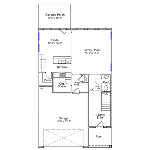 2D floor plan layout of this home in Sweetbrier, Durham, NC (Image 2). 2D floor plan layout of this home in Sweetbrier, Durham, NC (Image 2).