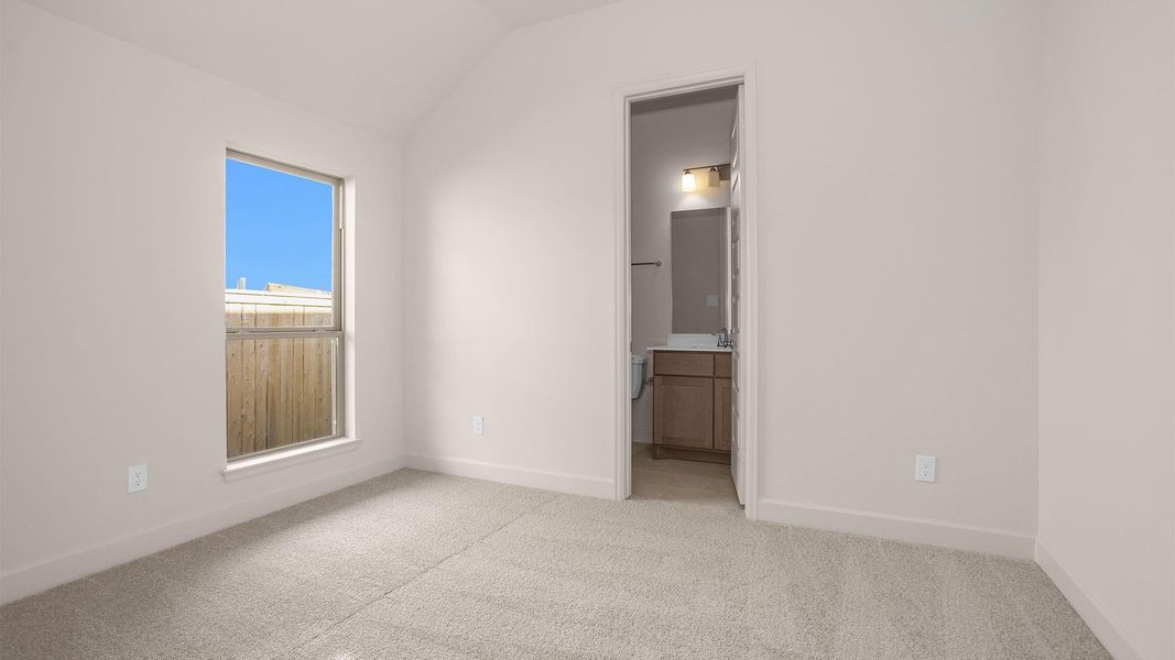 Spacious, unfurnished interior of a new home in Bridgeland 50', Cypress (Image 9).