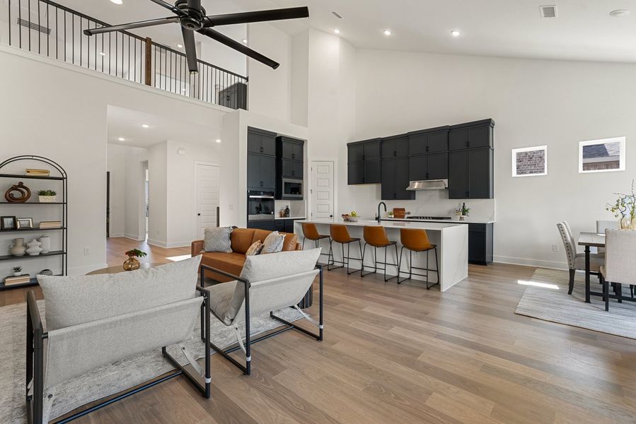 Furnished interior view inside a new home in Sauls Ranch, Round Rock (Image 5).