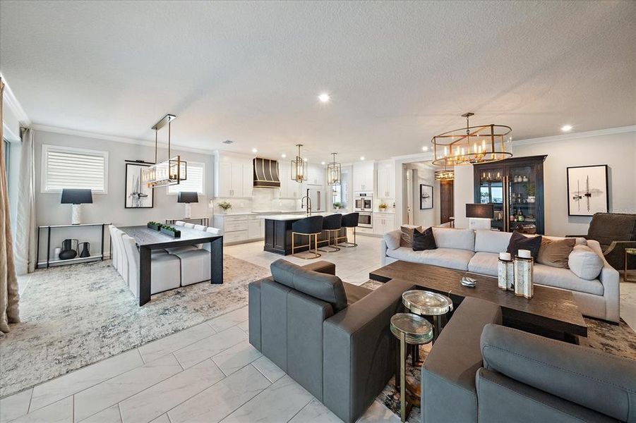 Furnished interior view inside a new home in , Venice (Image 8).