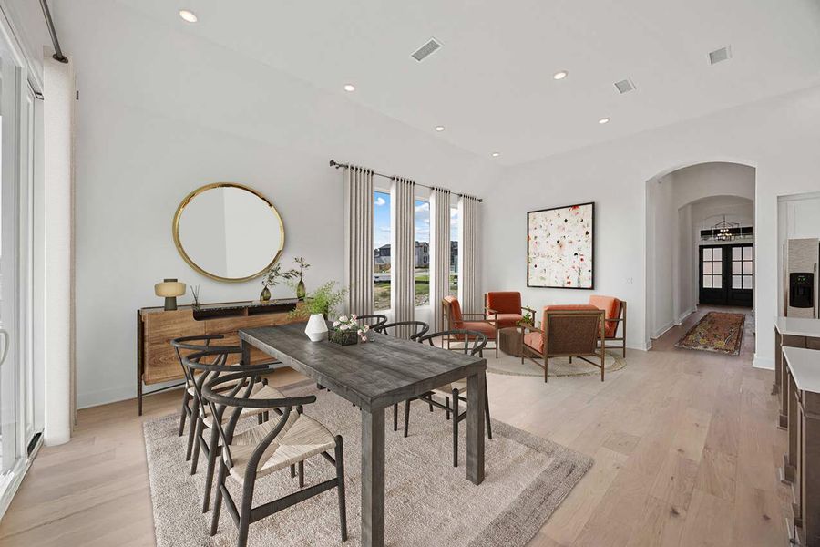 Furnished interior view inside a new home in Parkside On The River, Georgetown (Image 8).