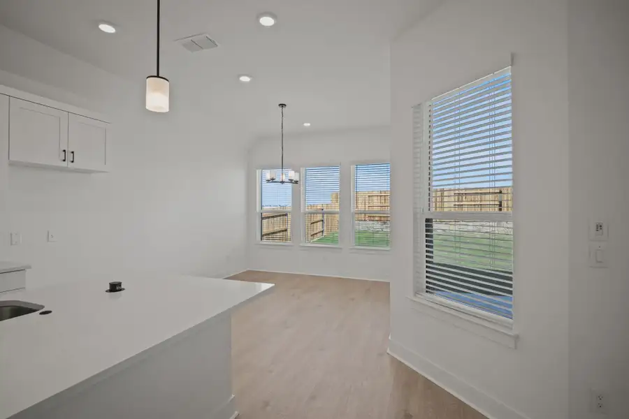 Representative unfurnished interior of a home built from the Farris by Chesmar Homes in Berry Creek Highlands, Georgetown (Image 10). Representative unfurnished interior of a home built from the Farris by Chesmar Homes in Berry Creek Highlands, Georgetown (Image 10).