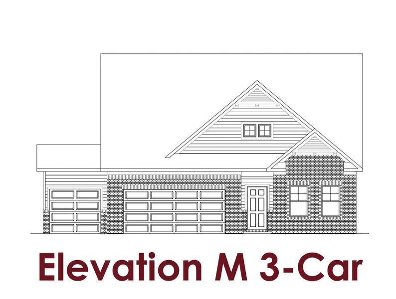 Representative rendering of the exterior for the Aurora                                                                Primary Suite on Main by Chafin Communities (Image 7).