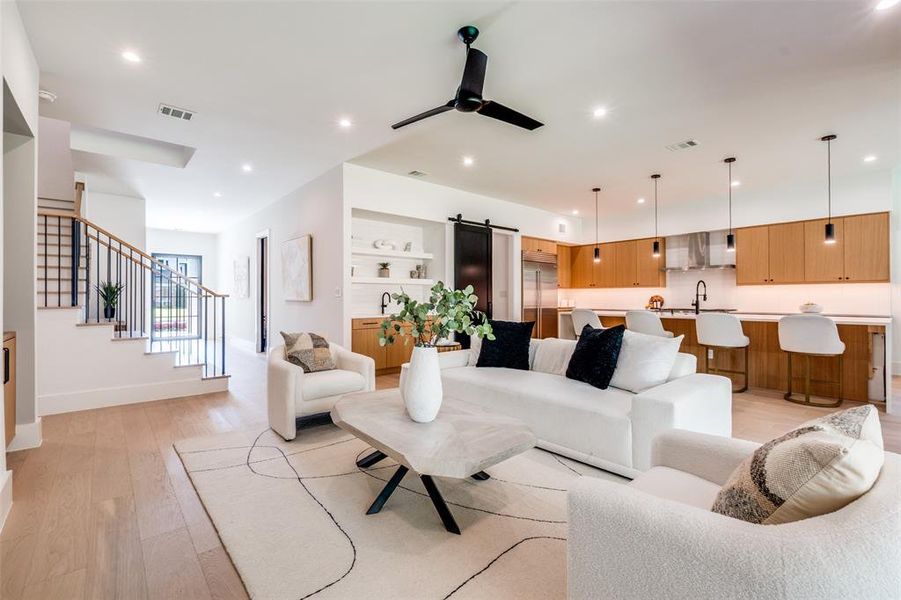 Furnished interior view inside a new home in , Dallas (Image 31).