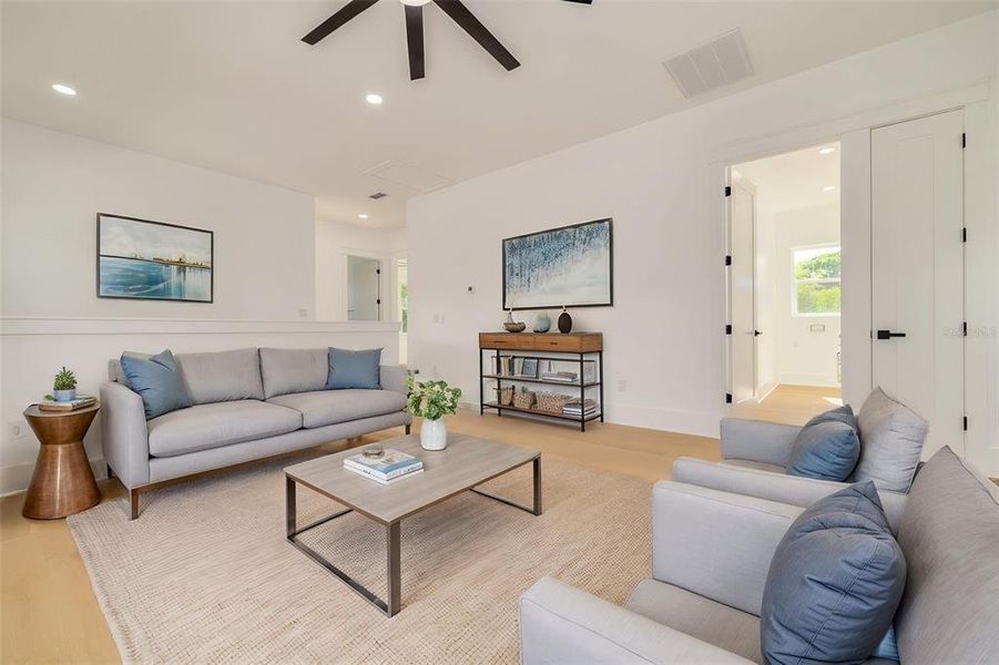 Furnished interior view inside a new home in , St. Petersburg (Image 10).