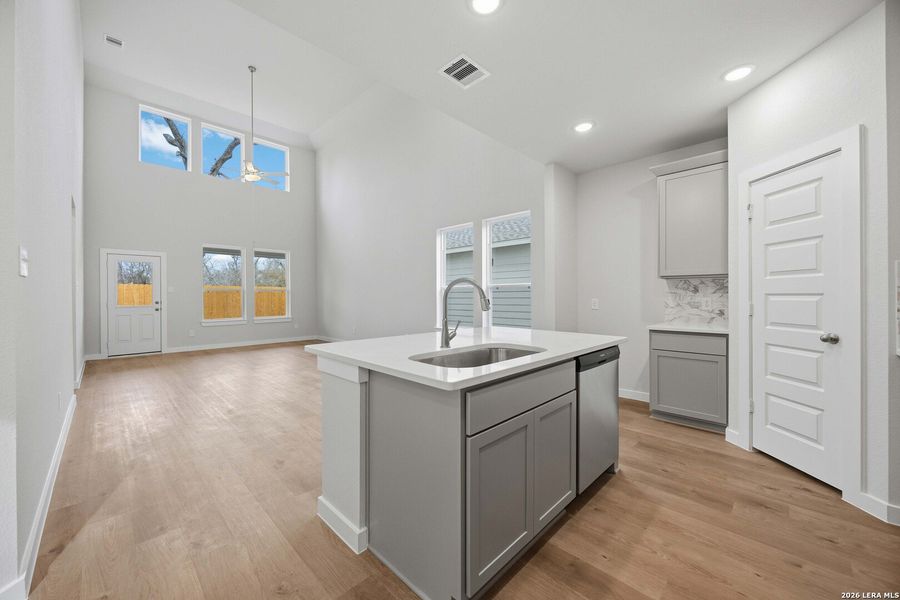 Furnished interior view inside a new home in Katzer Ranch, Converse (Image 7). Furnished interior view inside a new home in Katzer Ranch, Converse (Image 7).