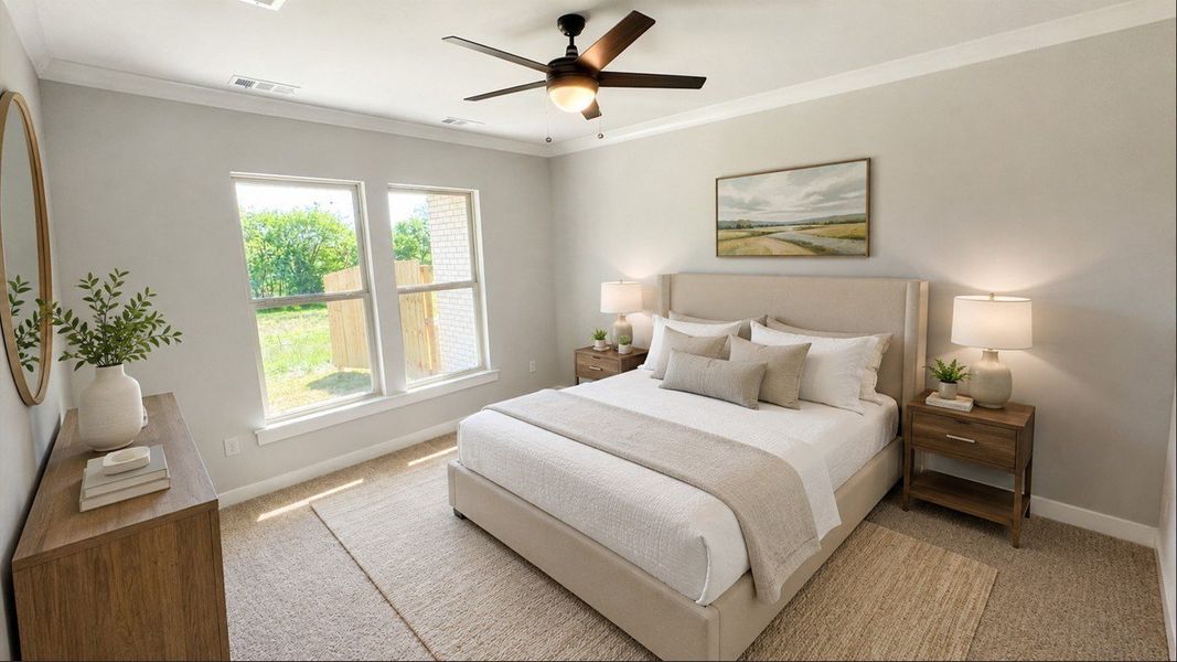 Furnished interior view inside a new home in The Greens at Legacy Townhomes, Springfield (Image 10).