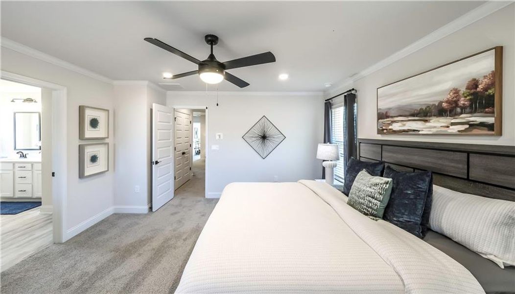 Furnished interior view inside a new home in Canterbury Villas, Carrollton (Image 28).