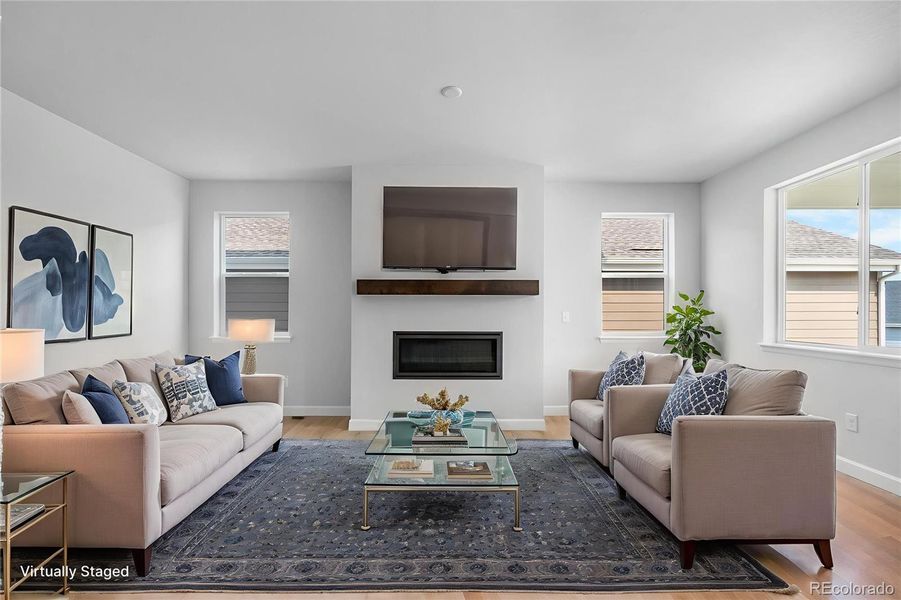 Furnished interior view inside a new home in , Castle Rock (Image 10). Furnished interior view inside a new home in , Castle Rock (Image 10).