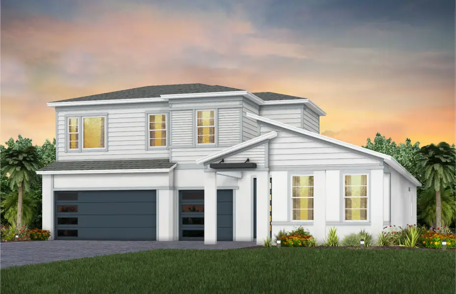 Representative exterior photo of a completed home built from the Mahogany Grand by Pulte Homes in Hilliard Isle, Kissimmee, FL (Image 18).