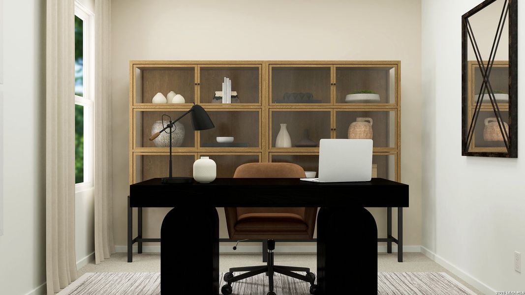 Furnished interior view inside a new home in , Converse (Image 26).