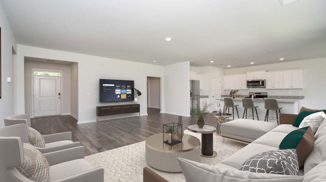 Representative furnished interior of a home built from the Elle by D.R. Horton in The Pines at New Hampstead, Savannah (Image 5).