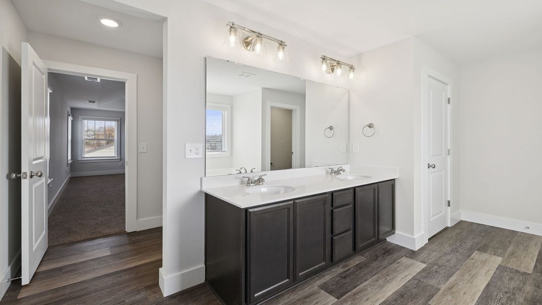 Furnished interior view inside a new home in Edgewood Estates, Piedmont (Image 9). Furnished interior view inside a new home in Edgewood Estates, Piedmont (Image 9).