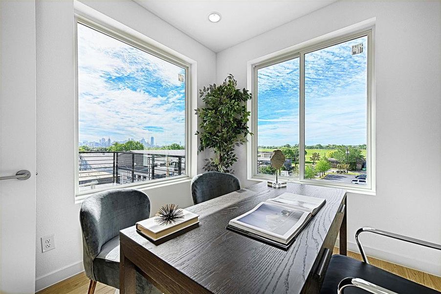 Furnished interior view inside a new home in , Dallas (Image 9).