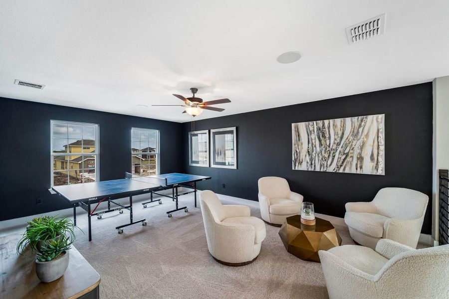 Representative furnished interior of a home built from the Rio Grande by CastleRock Communities in Lone Oak, San Antonio (Image 27).