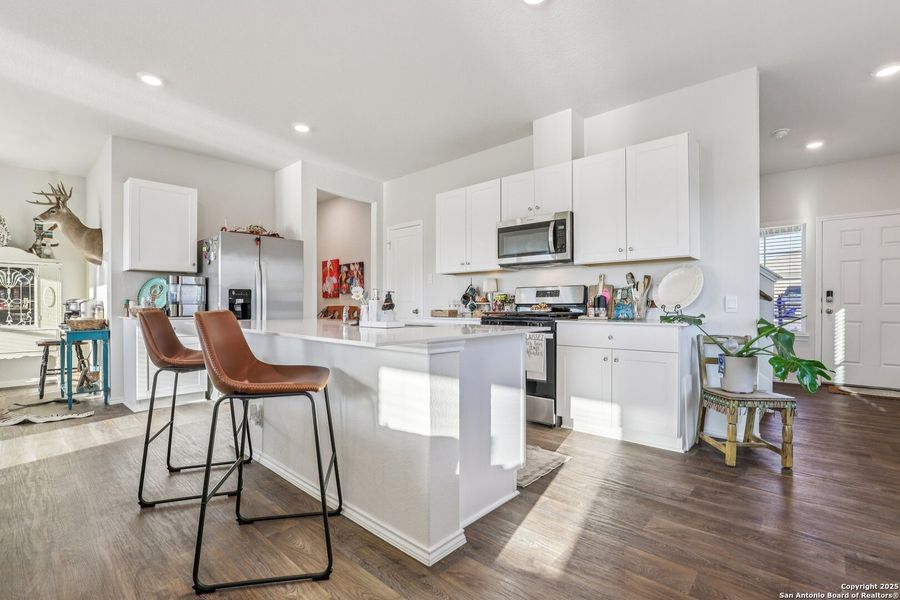 Furnished interior view inside a new home in The Links at River Bend, Floresville (Image 3). Furnished interior view inside a new home in The Links at River Bend, Floresville (Image 3).