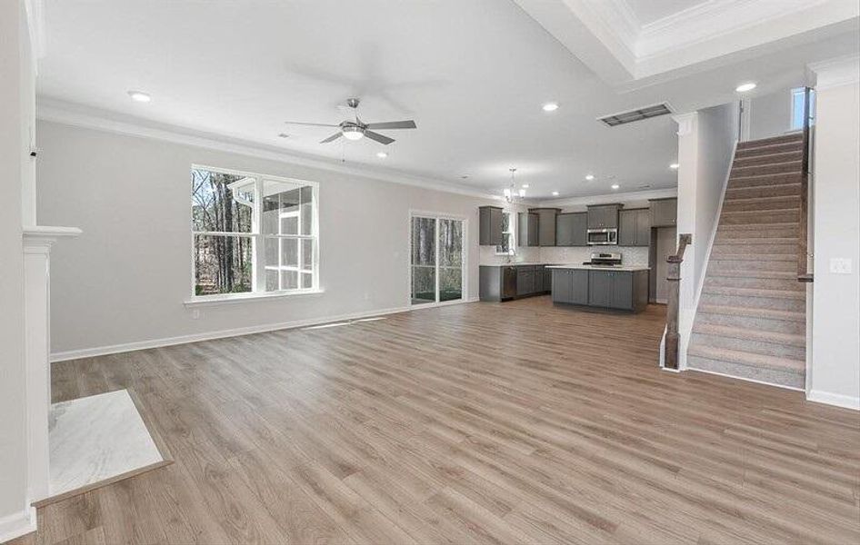 Spacious, unfurnished interior of a new home in Parker's Preserve, Ridgeville (Image 7). Spacious, unfurnished interior of a new home in Parker's Preserve, Ridgeville (Image 7).
