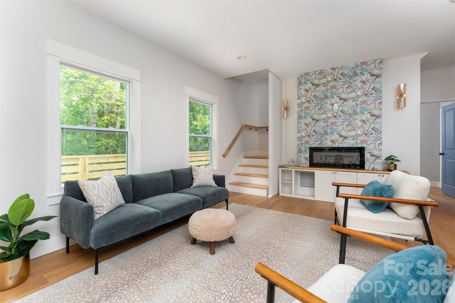 Furnished interior view inside a new home in , Asheville (Image 9).