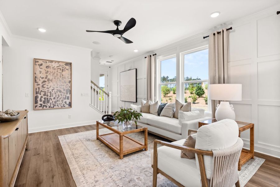 Furnished interior view inside a new home in Del Webb Savannah at Heartwood, Richmond Hill (Image 17). Furnished interior view inside a new home in Del Webb Savannah at Heartwood, Richmond Hill (Image 17).