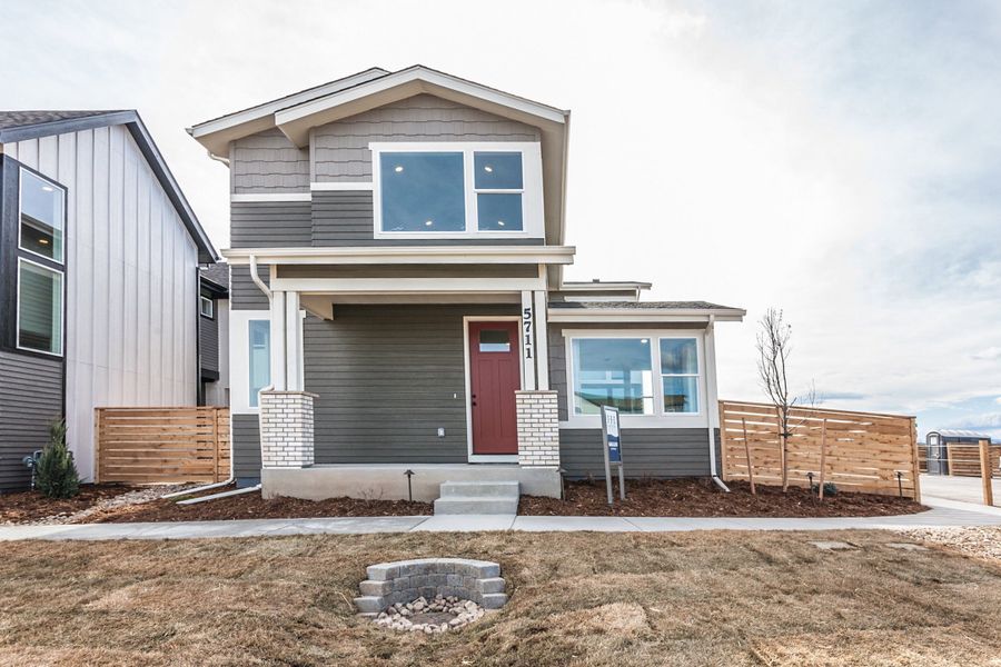 Construction in progress for homes built from the Galileo by Hartford Homes in Trailside, Timnath, CO (Image 49).